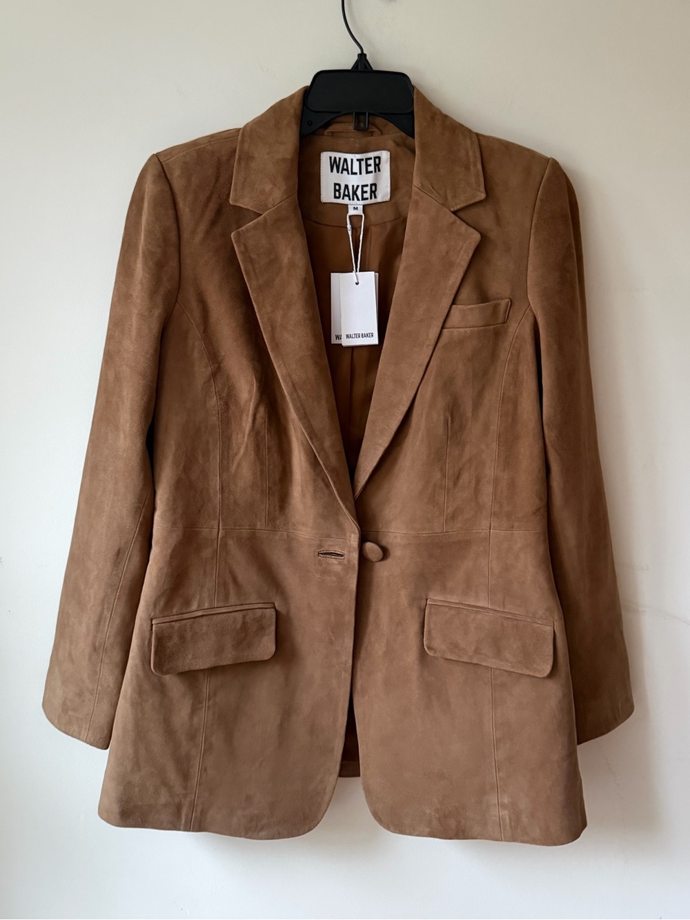 NWT Walter Baker Suede Blazer in Caramel   M $798